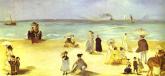 Edouard Manet - Beach at Boulogne-sur-Mer